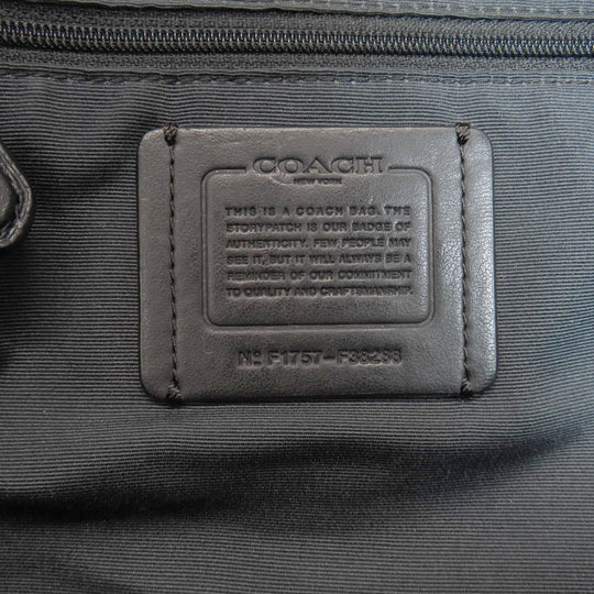 COACH Backpack F38288 leather black logo Women Used Authentic