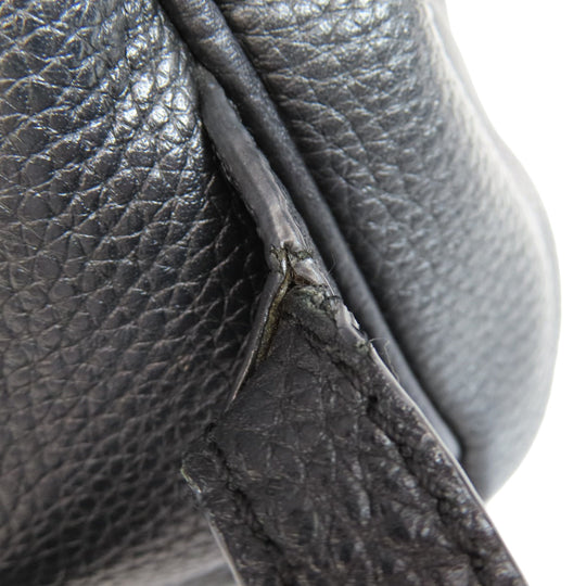 MICHAEL KORS Backpack leather black logo Women Used Authentic