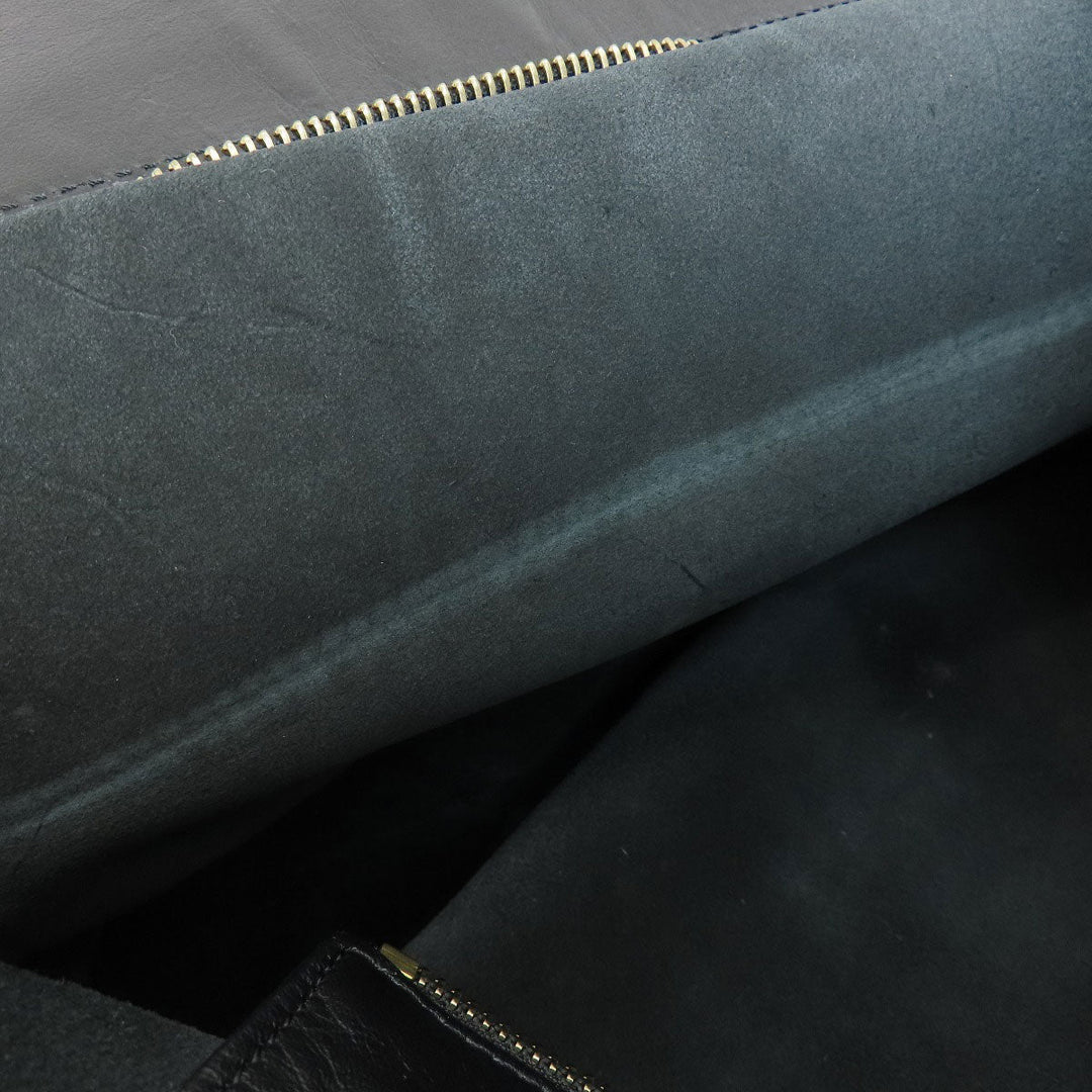 CELINE Tote Bag leather black Horizontalkava