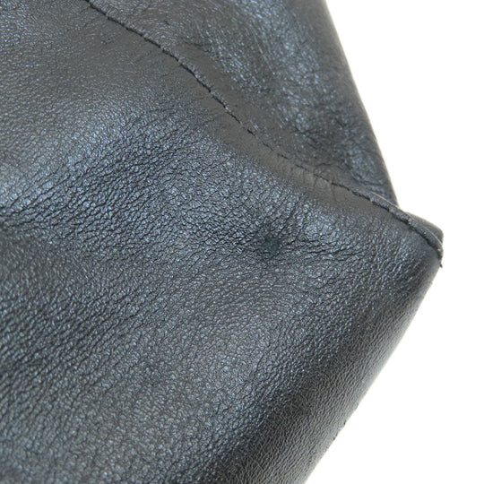 CELINE Tote Bag leather black Horizontalkava