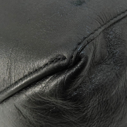 CELINE Tote Bag leather black Horizontalkava