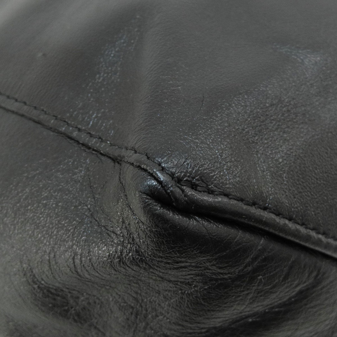 CELINE Tote Bag leather black Horizontalkava