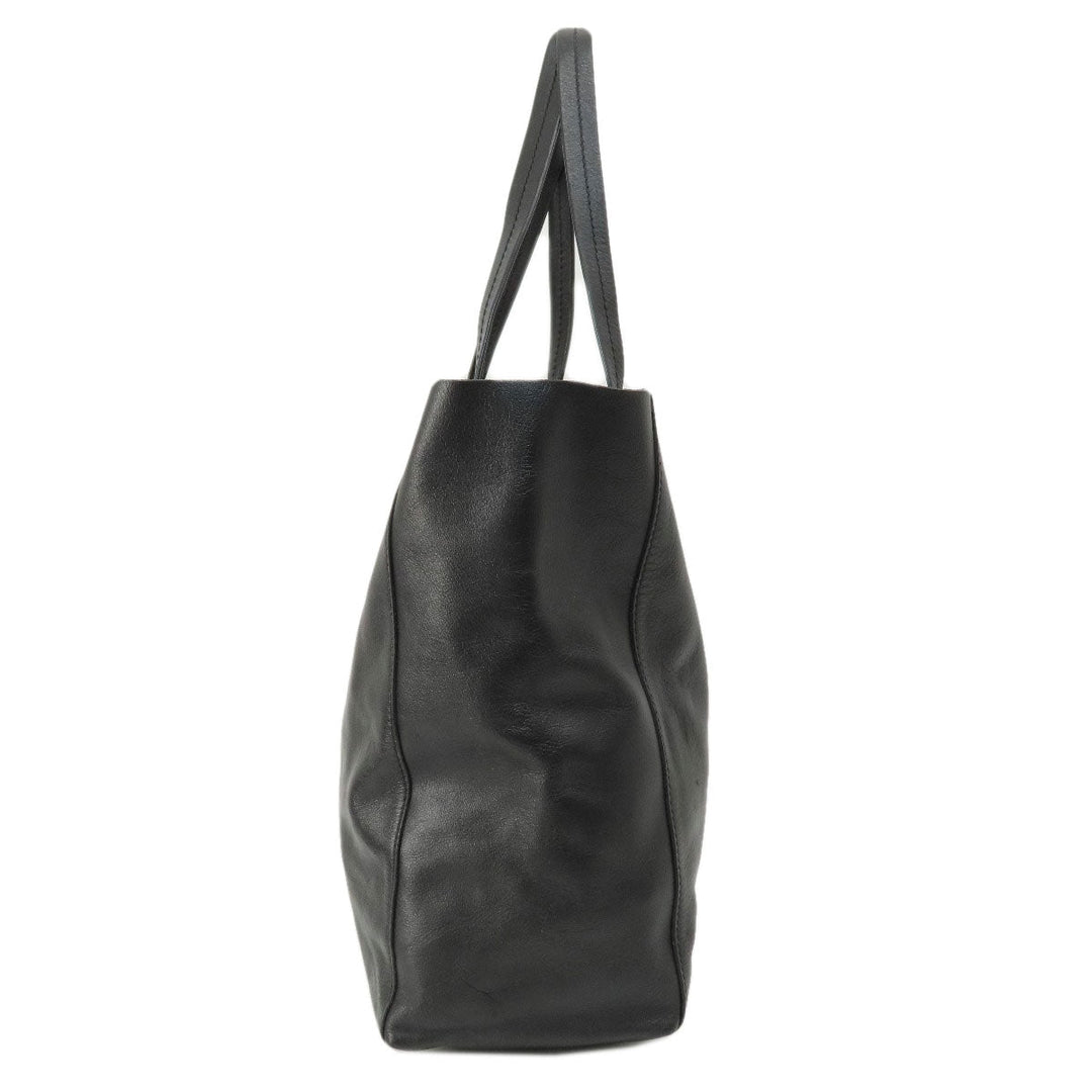 CELINE Tote Bag leather black Horizontalkava