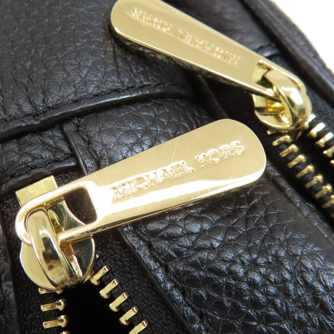 MICHAEL KORS Backpack leather black Studs Women Used Authentic