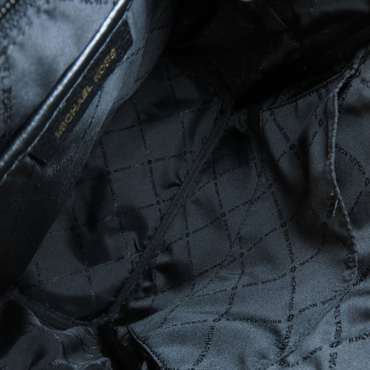 MICHAEL KORS Backpack leather black Studs Women Used Authentic