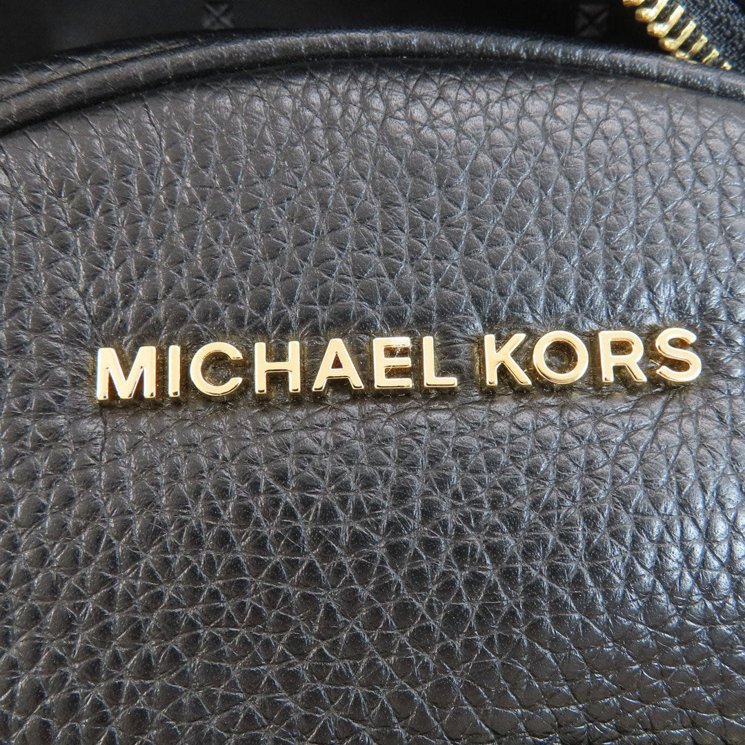 MICHAEL KORS Backpack leather black Studs Women Used Authentic