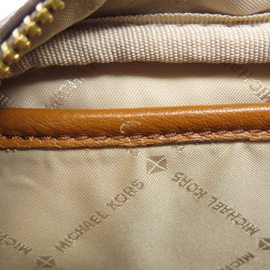 MICHAEL KORS Shoulder Bag PVC Brown MK signature Women Used Authentic