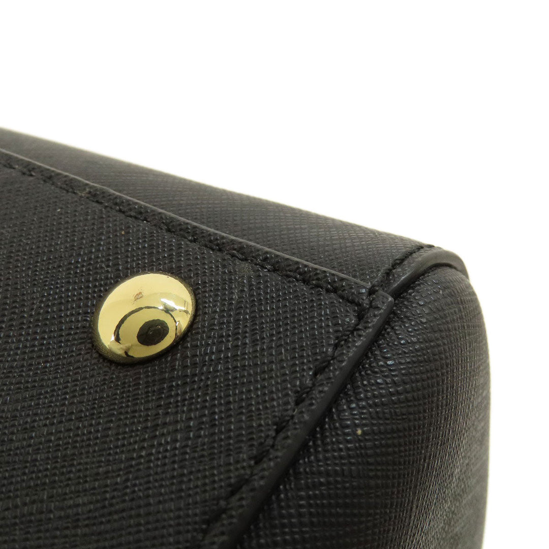 MICHAEL KORS Handbag PVC black logo 2WAY Women Used Authentic