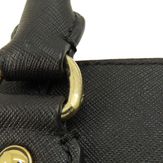 MICHAEL KORS Handbag PVC black logo 2WAY Women Used Authentic