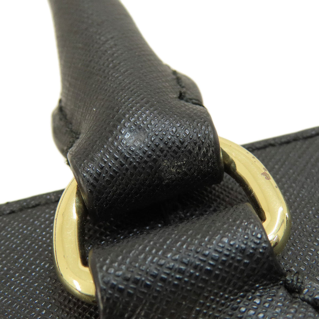 MICHAEL KORS Handbag PVC black logo 2WAY Women Used Authentic