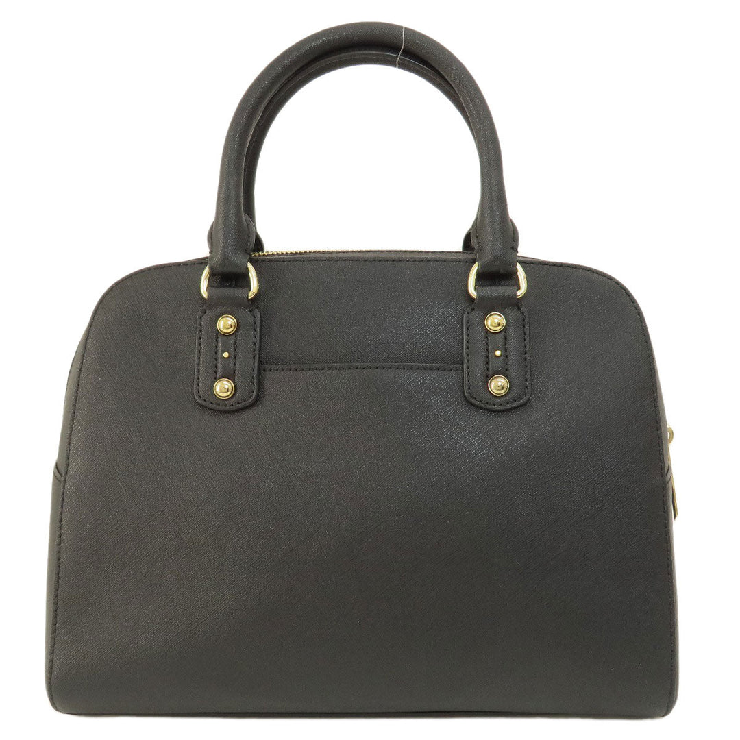 MICHAEL KORS Handbag PVC black logo 2WAY Women Used Authentic