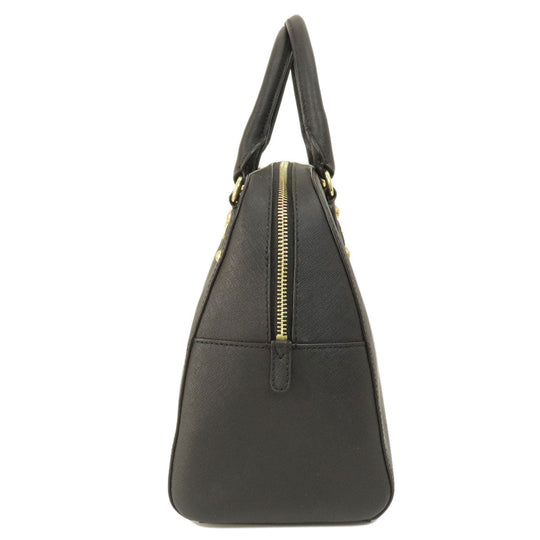 MICHAEL KORS Handbag PVC black logo 2WAY Women Used Authentic