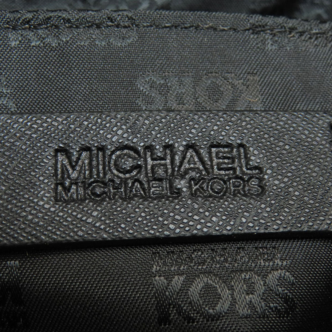 MICHAEL KORS Handbag PVC black logo 2WAY Women Used Authentic