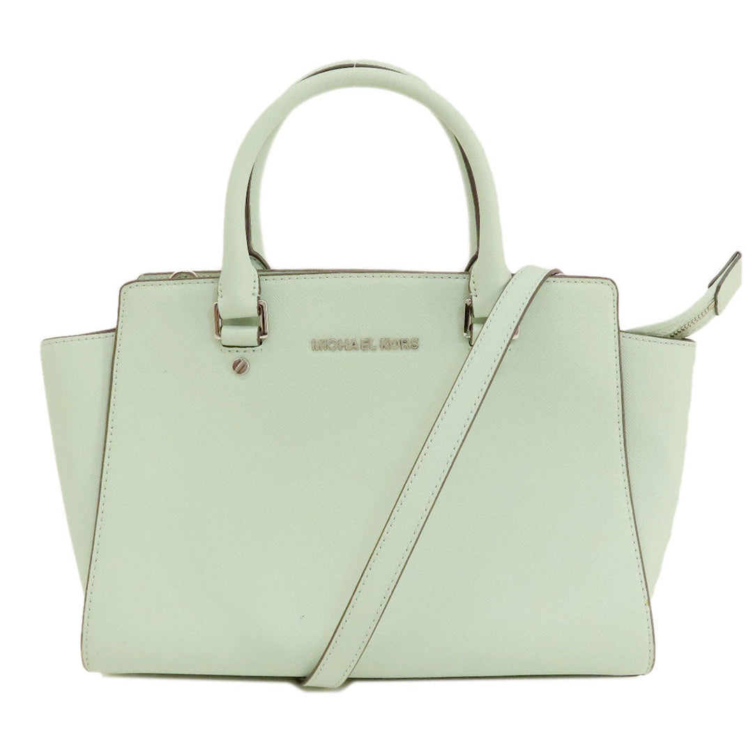 MICHAEL KORS Handbag leather mint 2WAY Women Used Authentic