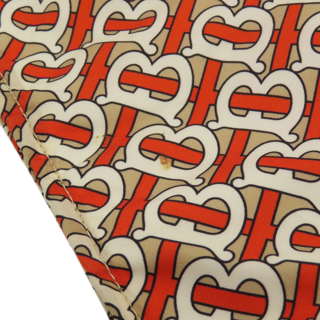 BURBERRY Backpack Nylon Brown B logo Women Used Authentic