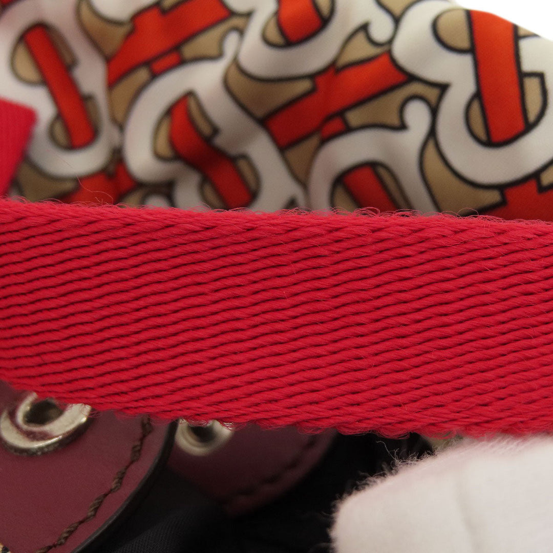 BURBERRY Backpack Nylon Brown B logo Women Used Authentic