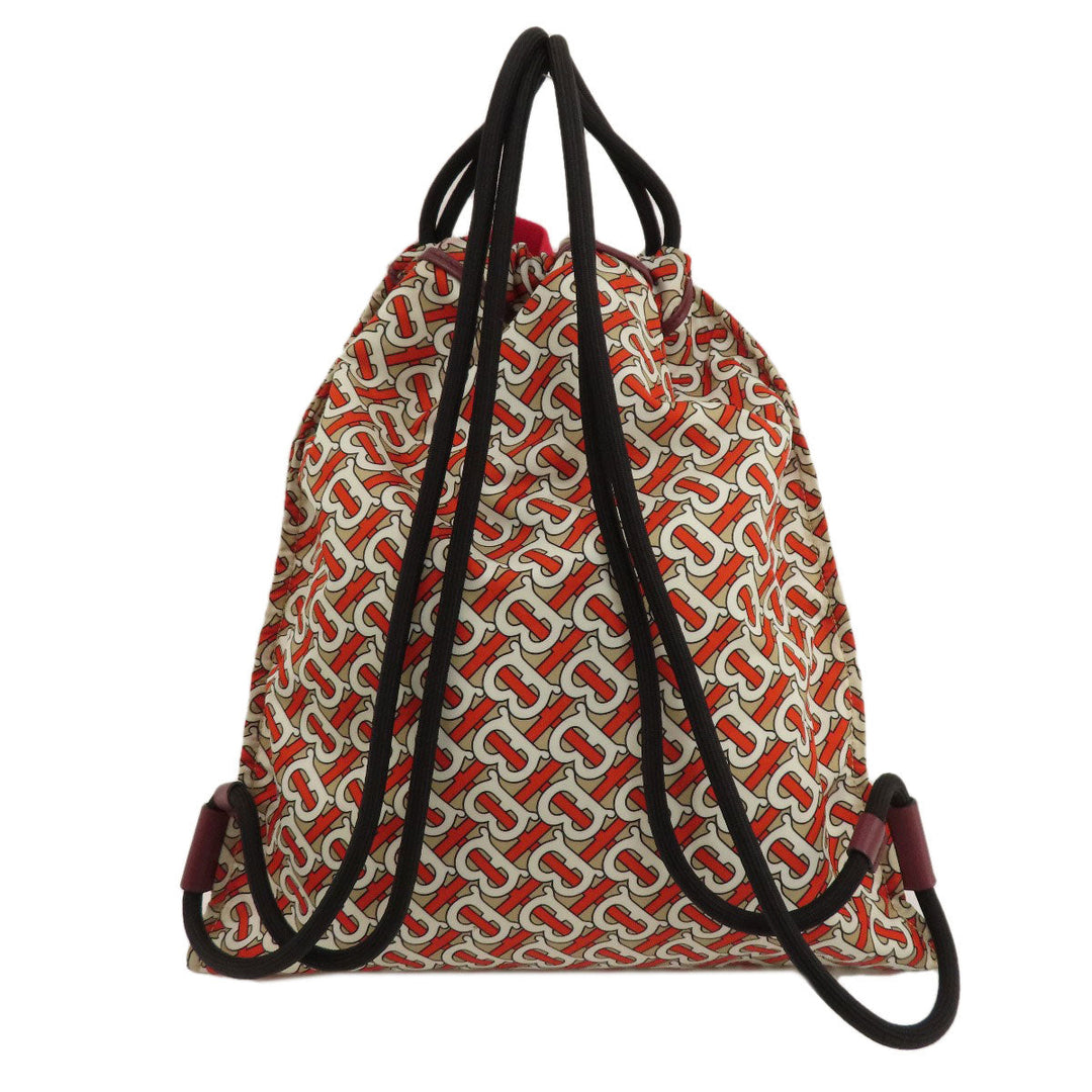 BURBERRY Backpack Nylon Brown B logo Women Used Authentic