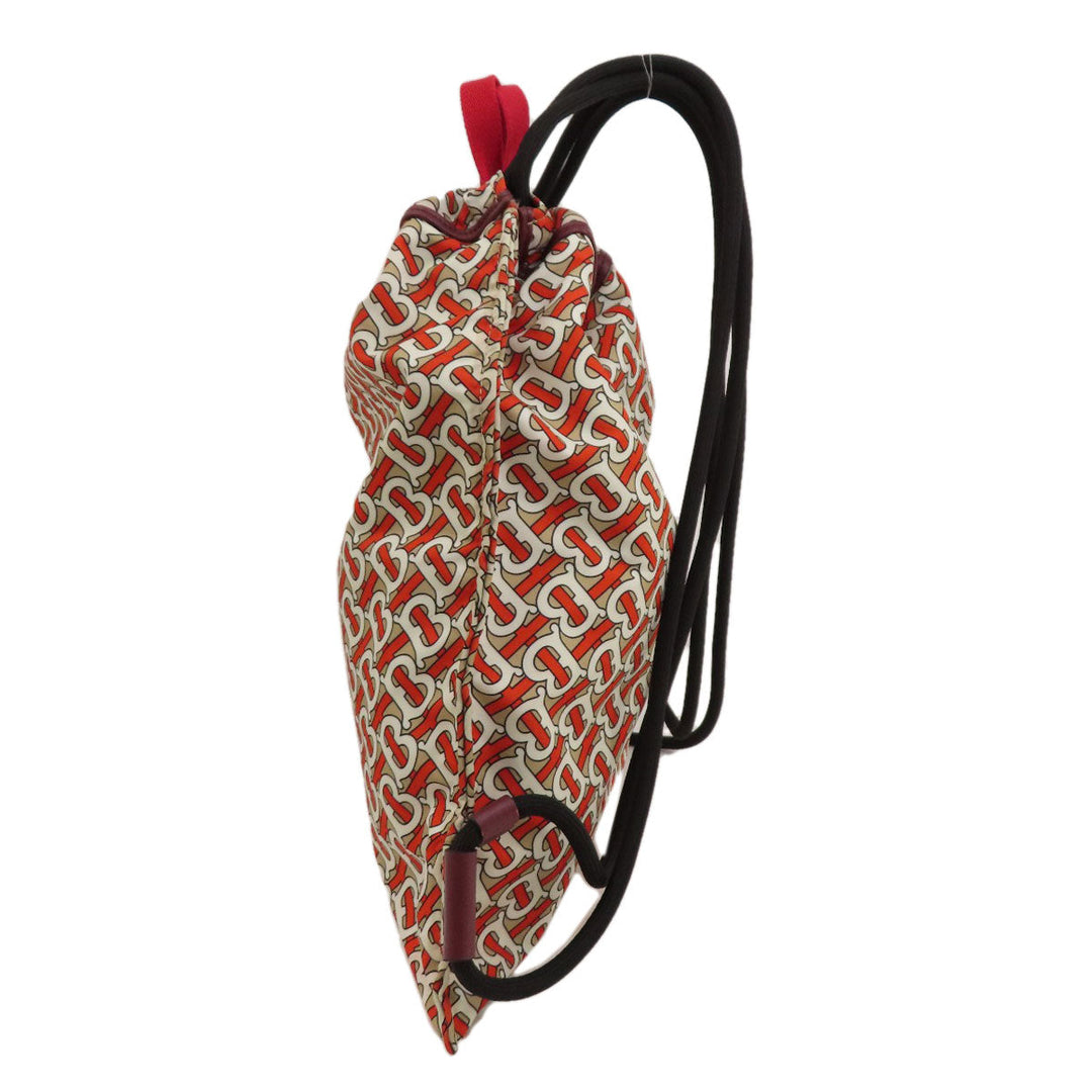 BURBERRY Backpack Nylon Brown B logo Women Used Authentic