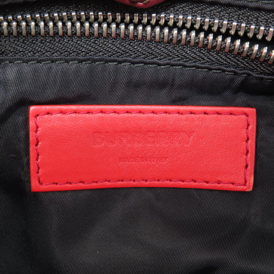 BURBERRY Backpack Nylon Brown B logo Women Used Authentic