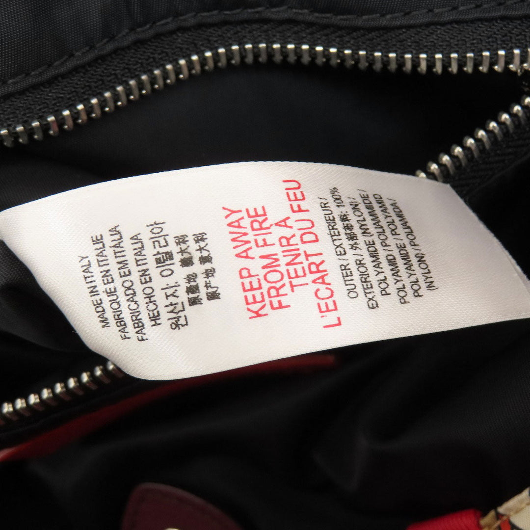 BURBERRY Backpack Nylon Brown B logo Women Used Authentic