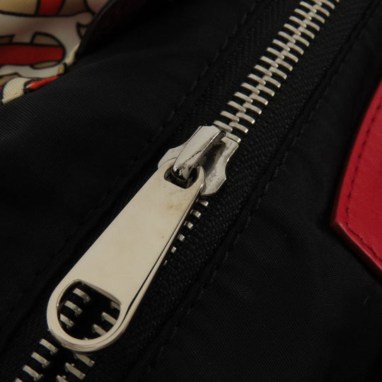 BURBERRY Backpack Nylon Brown B logo Women Used Authentic