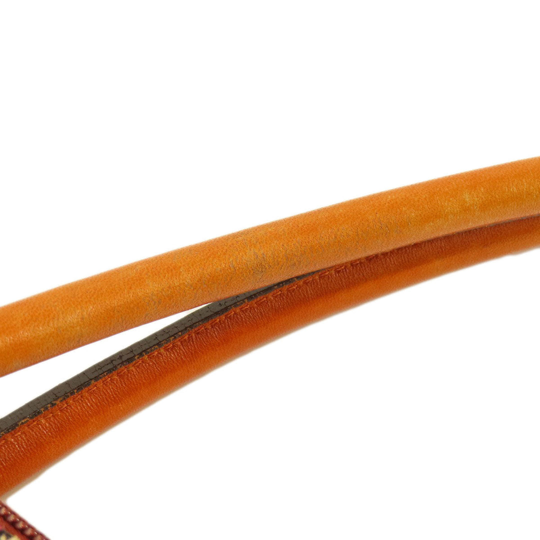 BURBERRY Handbag knit Brown Nova Check Women Used Authentic