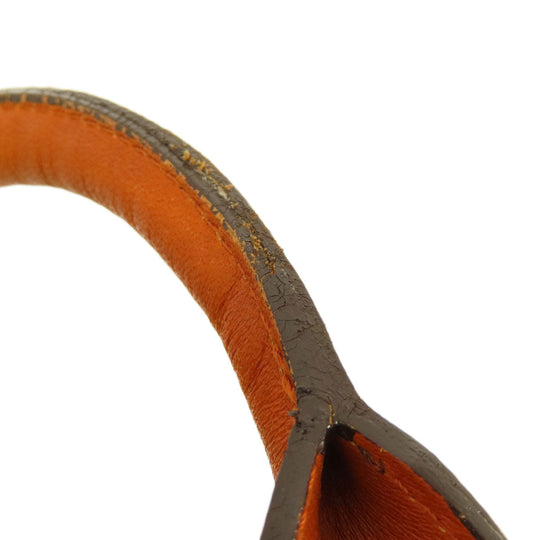 BURBERRY Handbag knit Brown Nova Check Women Used Authentic