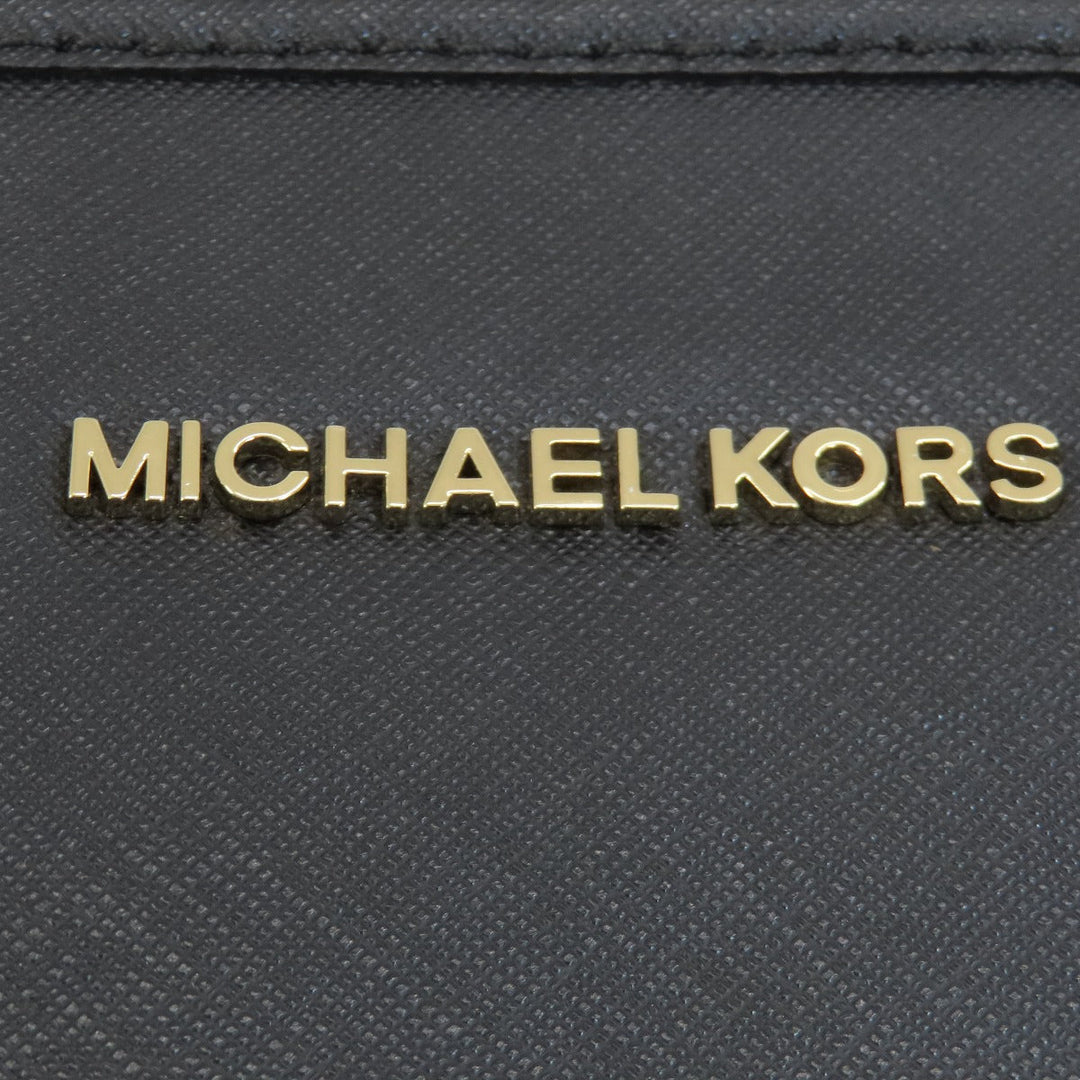 MICHAEL KORS Tote Bag PVC black logoMetal Women Used Authentic