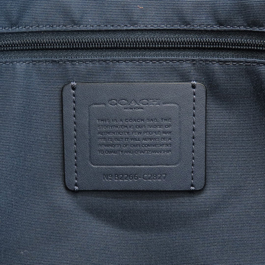 COACH Tote Bag C2827 canvas blue Signature 2WAY Women Used Authentic