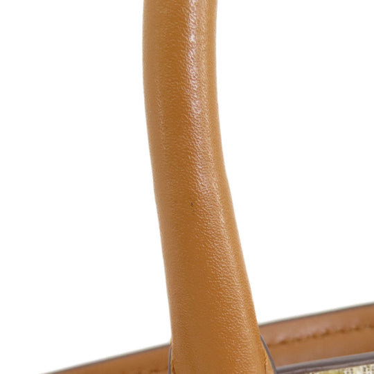 MICHAEL KORS Handbag PVC Brown MK signature Women Used Authentic