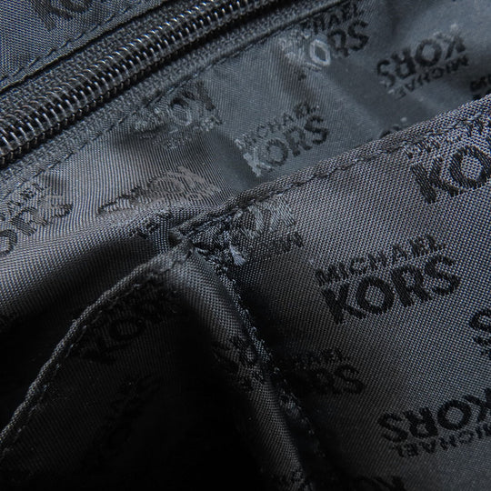 MICHAEL KORS Tote Bag PVC black 2WAY Women Used Authentic
