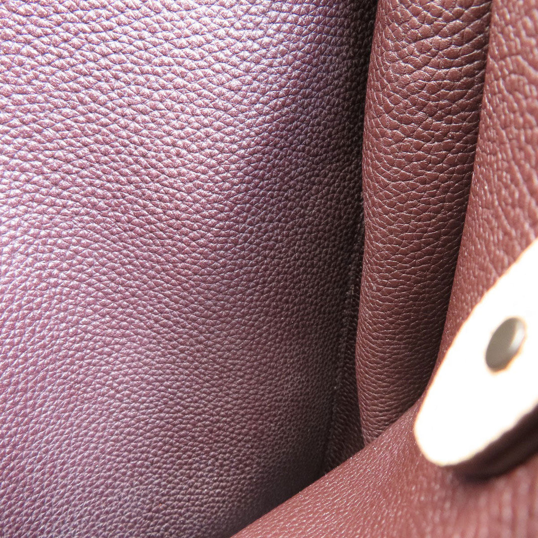 COACH Handbag C3460 leather beige Simple design 2WAY Women Used Authentic