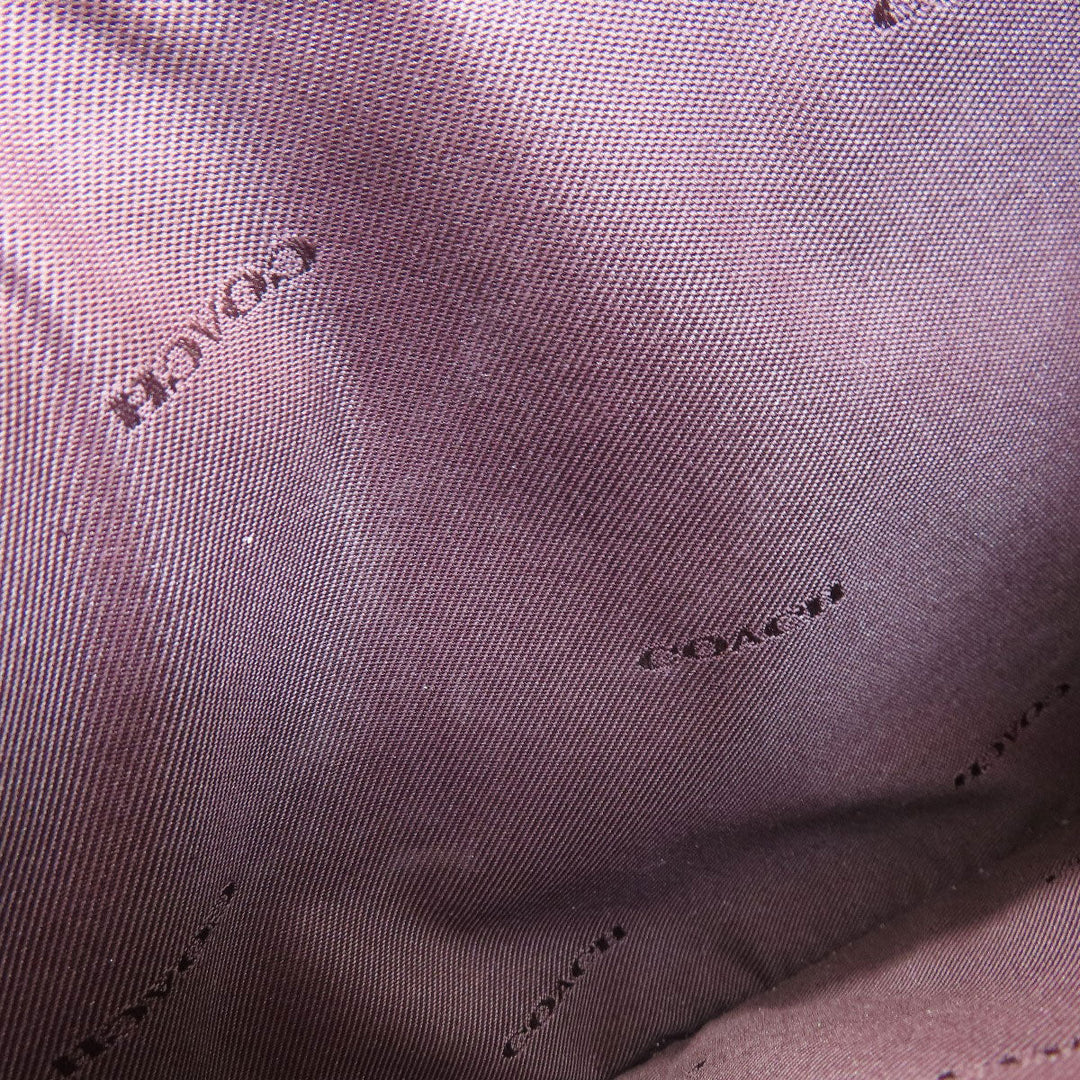 COACH Handbag C3460 leather beige Simple design 2WAY Women Used Authentic