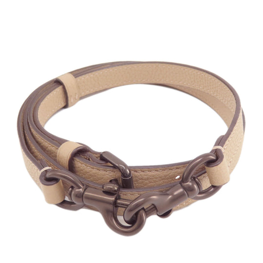 COACH Handbag C3460 leather beige Simple design 2WAY Women Used Authentic