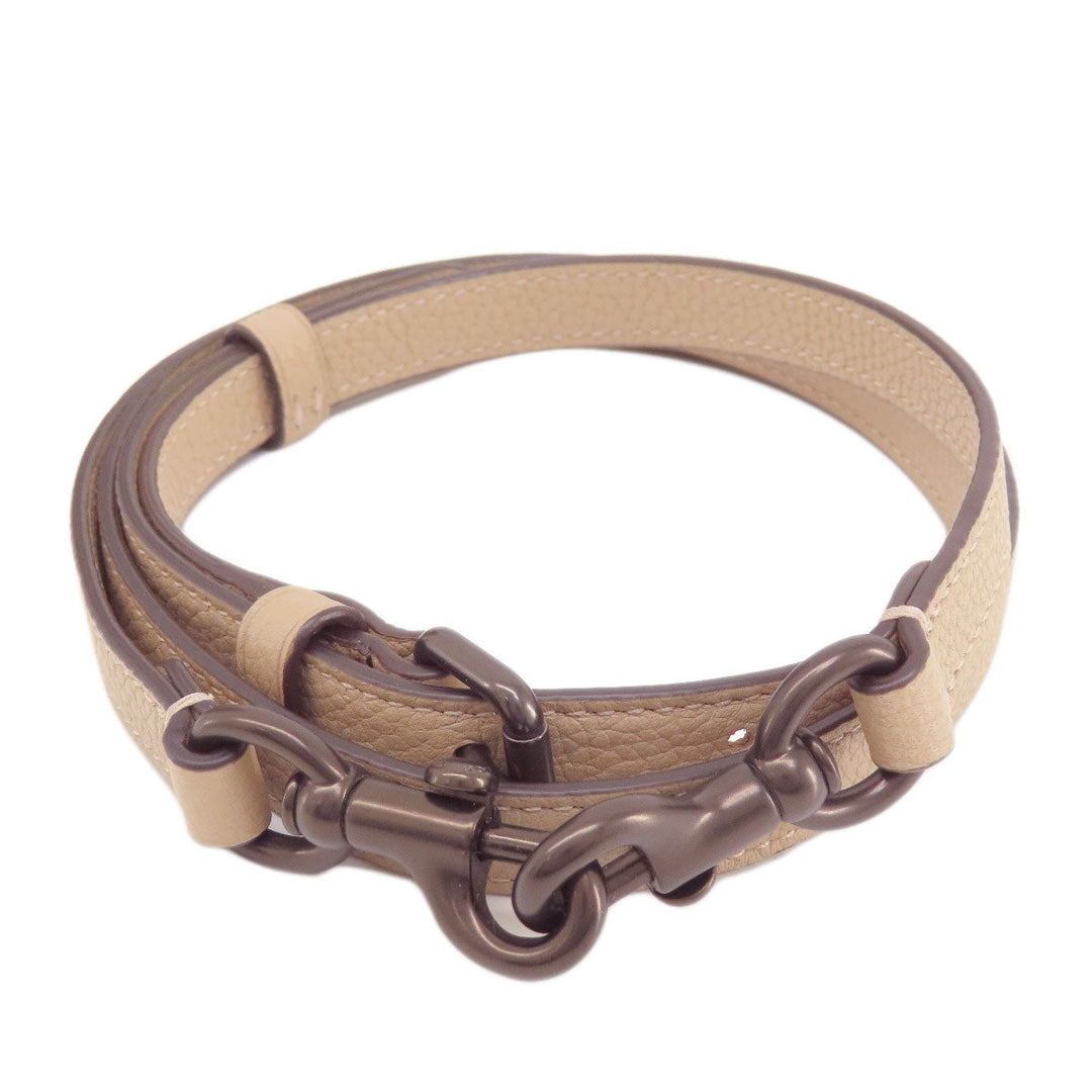 COACH Handbag C3460 leather beige Simple design 2WAY Women Used Authentic