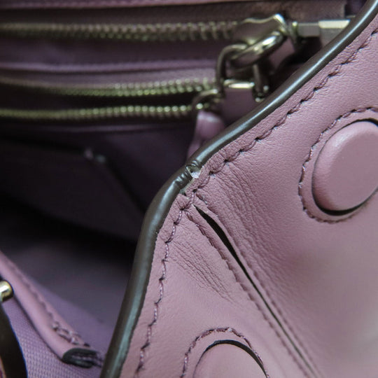 COACH Handbag 31918 leather purple Grace 2WAY Women Used Authentic