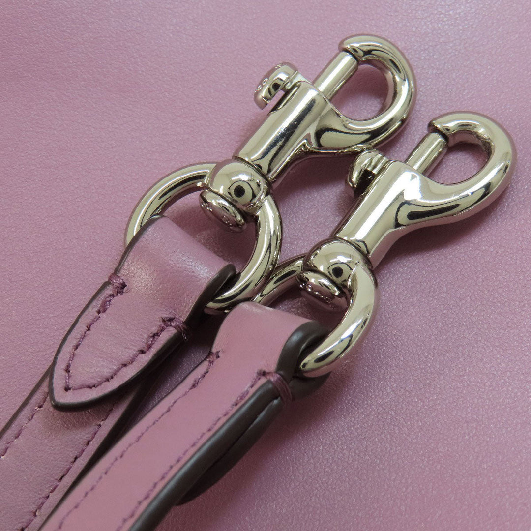 COACH Handbag 31918 leather purple Grace 2WAY Women Used Authentic