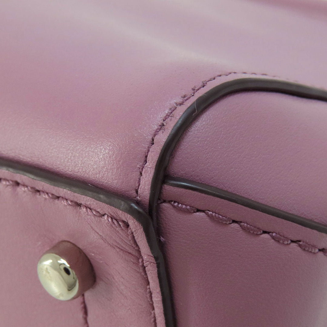 COACH Handbag 31918 leather purple Grace 2WAY Women Used Authentic