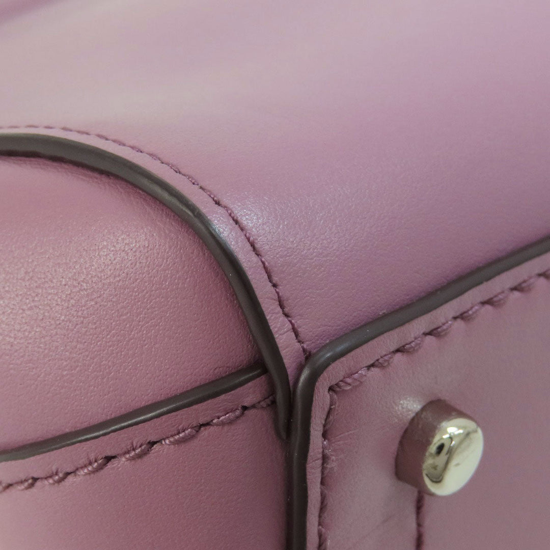COACH Handbag 31918 leather purple Grace 2WAY Women Used Authentic