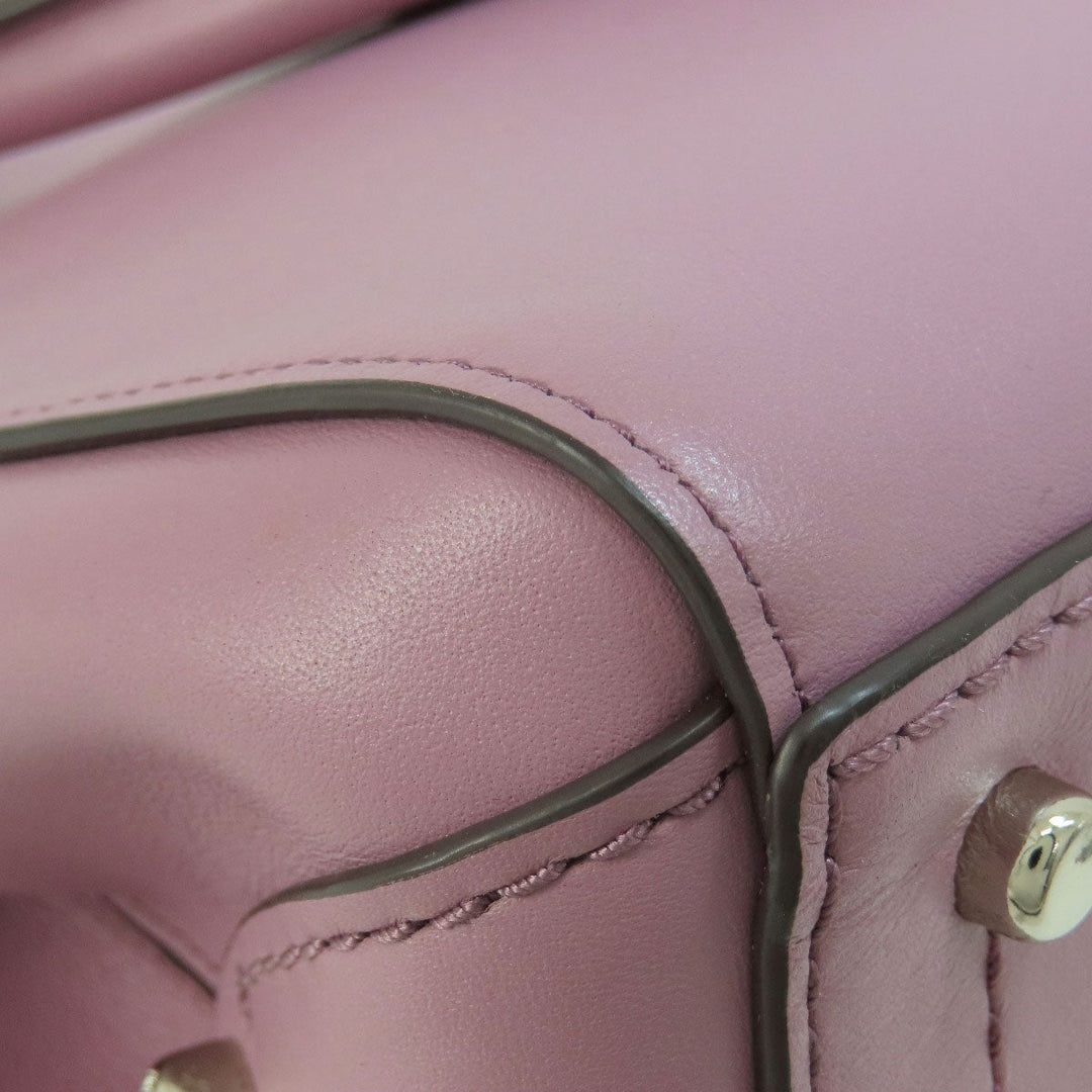 COACH Handbag 31918 leather purple Grace 2WAY Women Used Authentic