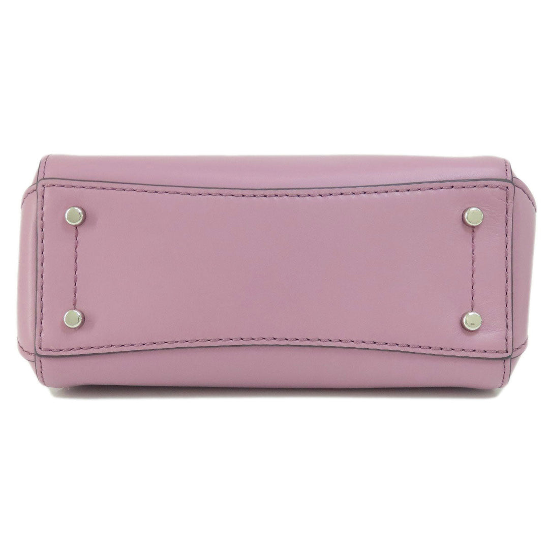 COACH Handbag 31918 leather purple Grace 2WAY Women Used Authentic