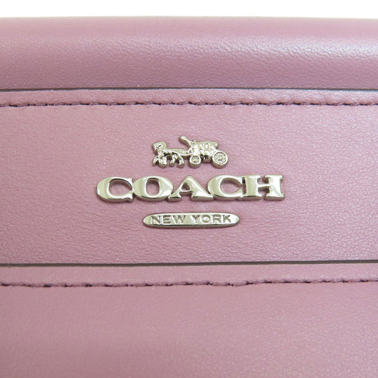 COACH Handbag 31918 leather purple Grace 2WAY Women Used Authentic