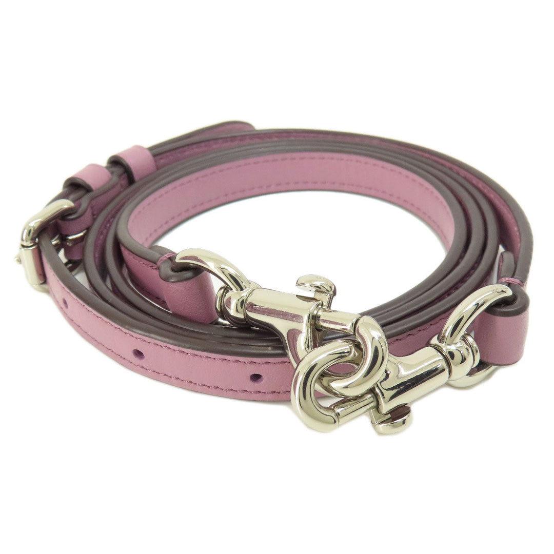 COACH Handbag 31918 leather purple Grace 2WAY Women Used Authentic