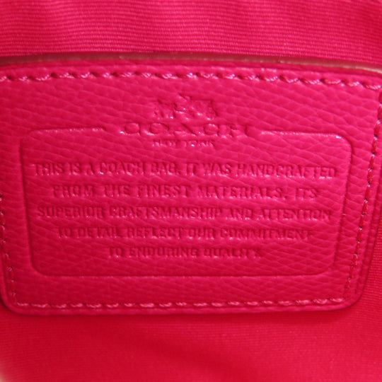 COACH Handbag F34605 PVC Brown Signature 2WAY Women Used Authentic