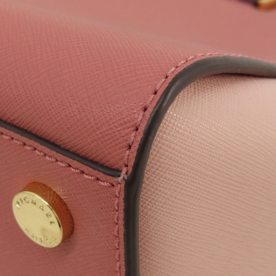 MICHAEL KORS Handbag PVC pink logo 2WAY Women Used Authentic