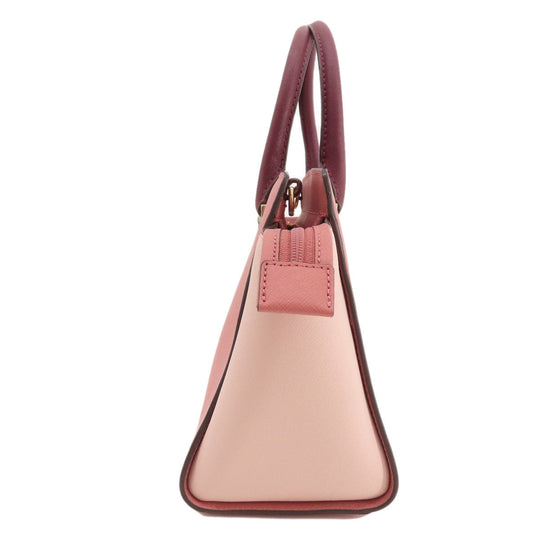 MICHAEL KORS Handbag PVC pink logo 2WAY Women Used Authentic