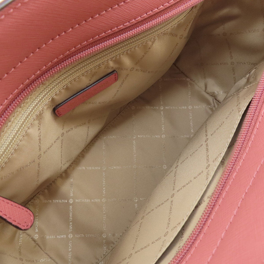 MICHAEL KORS Handbag PVC pink logo 2WAY Women Used Authentic