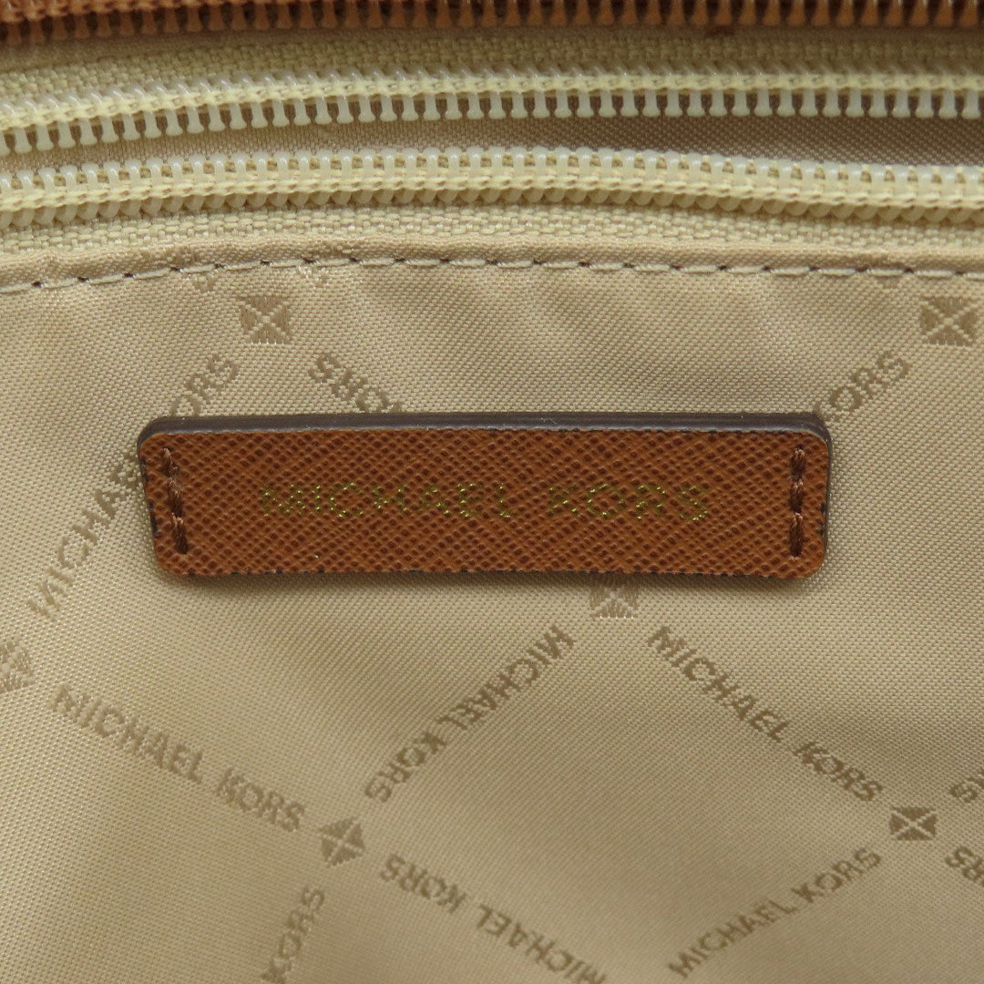 MICHAEL KORS Handbag Leather, PVC white MK Signature 2WAY Women Used Authentic