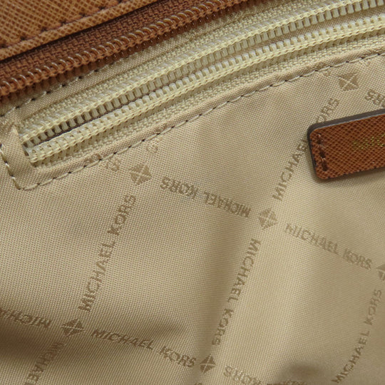 MICHAEL KORS Handbag Leather, PVC white MK Signature 2WAY Women Used Authentic