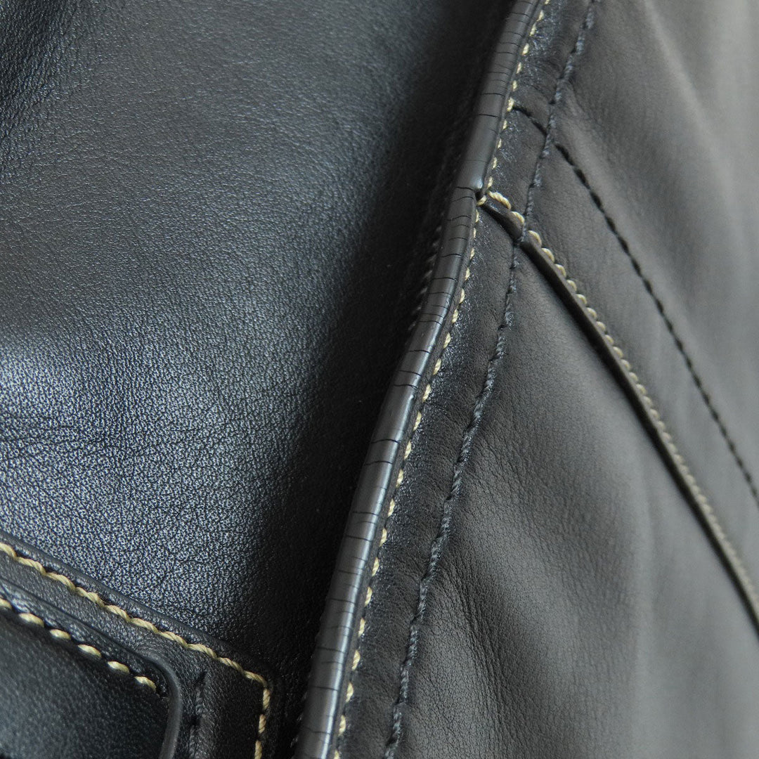 COACH Business bag F70094 leather black 2WAY mens Used Authentic